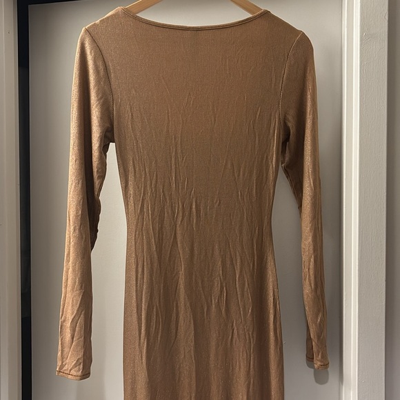 SKIMS Soft Lounge Shimmer Crew Neck Long Dress Size Large - Picture 5 of 9